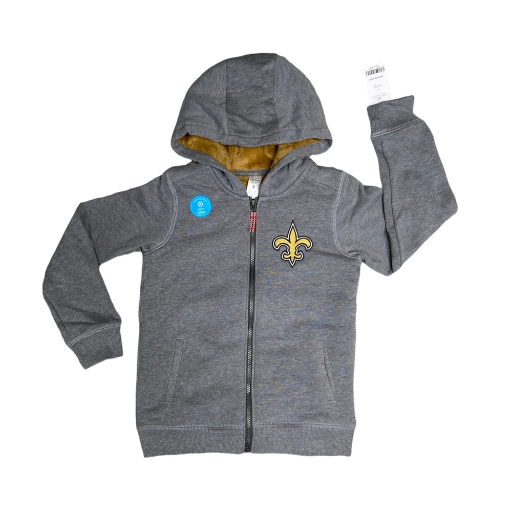 New Orleans Saints Fleur de Lis Carter's Zip Up Hoodie 8